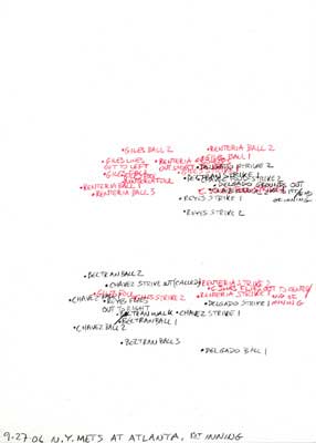 9-27-06 N.Y. Mets at Atlanta, 1st Inning